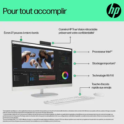 27 inch All-in-One 27-cr0008nf PC - HP - Ordinateur tout en un - visuel 5