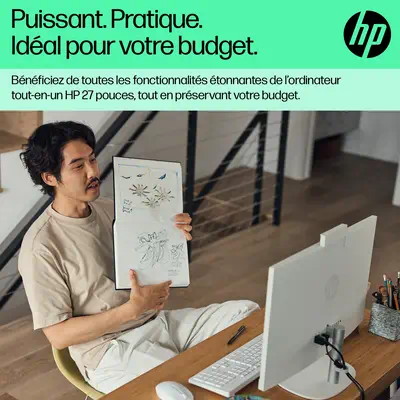 HP 27-cr0008nf Intel® Core™ i5 i5-1335U 68,6 cm HP - visuel 1 - hello RSE - Panneau antireflets