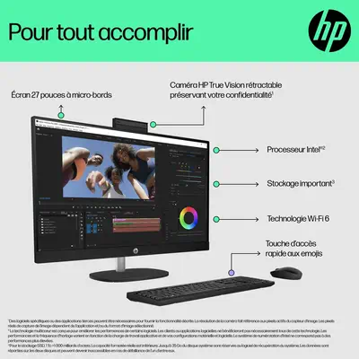 HP 27-cr0008nf Intel® Core™ i5 i5-1335U 68,6 cm HP - visuel 1 - hello RSE - Écran FHD IPS