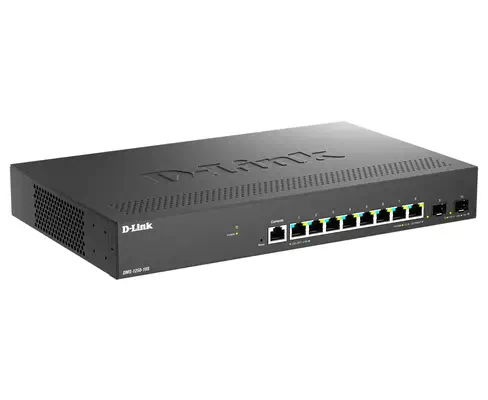 D-Link DMS-1250-10S/E commutateur réseau Géré 2.5G Ethernet (100/1000/2500) D-Link - visuel 1 - hello RSE - Sécurité robuste