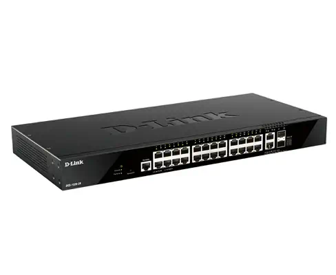 D-Link DGS-1520-28/E commutateur réseau Géré L3 10G Ethernet (100/1000/10000) 1U Noir - Switchs et Hubs - visuel 1