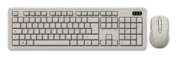 MCL MP3B99AACK2012BIW clavier Souris incluse Universel RF sans fil AZERTY Français Beige - Pack Clavier, souris - visuel 1