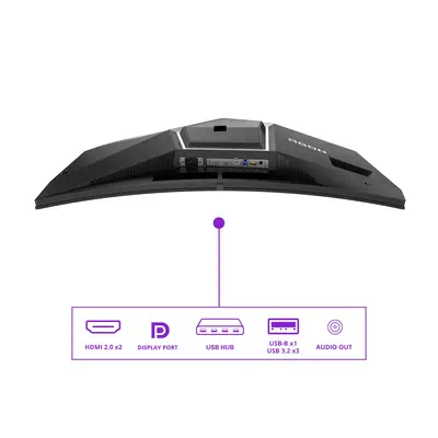 AOC AGON PRO AG346UCD écran plat de PC 86,4 cm (34") 3440 x 1440 pixels Wide Quad HD QD-OLED Noir, G - Ecran Ordinateur - visuel 4