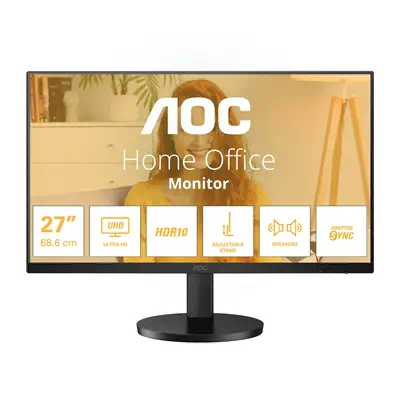 AOC U27B3AF écran plat de PC 68,6 cm (27") 3840 x 2160 pixels 4K Ultra HD LED Noir - Ecran Ordinateur - visuel 1