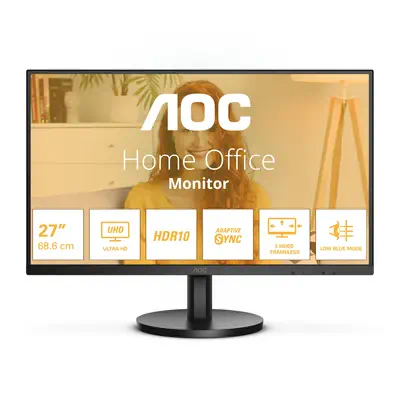 AOC B3 U27B3M écran plat de PC 68,6 cm (27") 3840 x 2160 pixels 4K Ultra HD LCD Noir - Ecran Ordinateur - visuel 2