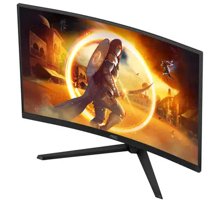 AOC G4 CQ32G4VE écran plat de PC 81,3 cm (32") 2560 x 1440 pixels Quad HD LCD Noir, Gris - Ecran Ordinateur - visuel 7