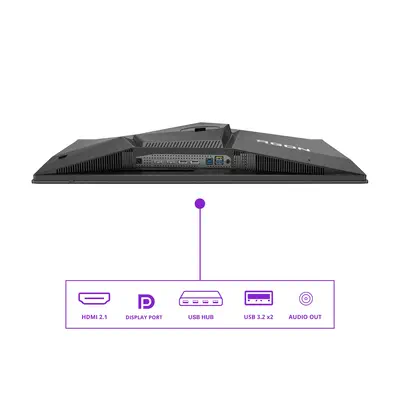 AOC AGON PRO AG276QZD2 écran plat de PC 67,3 cm (26.5") 2560 x 1440 pixels Quad HD QD-OLED Noir, Gri - Ecran Ordinateur - visuel 4
