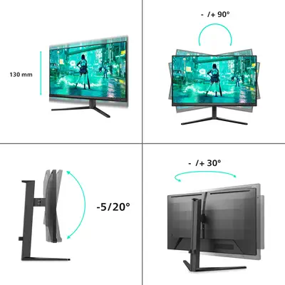 Philips Evnia 27M2N3200A/00 écran plat de PC 68,6 cm (27") 1920 x 1080 pixels Full HD LCD Noir - Ecran Ordinateur - visuel 5