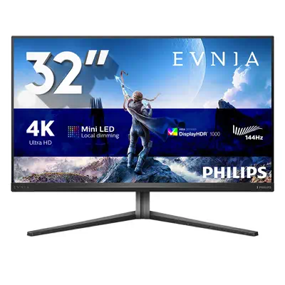 Philips Evnia 32M2N6800M/00 écran plat de PC 80 cm (31.5") 3840 x 2160 pixels 4K Ultra HD LCD Gris - Ecran Ordinateur - visuel 1