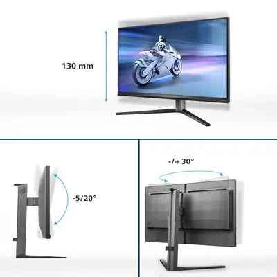 Philips Evnia 32M2N6800M/00 écran plat de PC 80 cm (31.5") 3840 x 2160 pixels 4K Ultra HD LCD Noir - Ecran Ordinateur - visuel 7