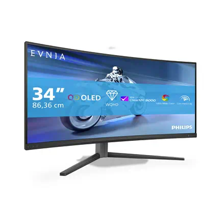 Philips Evnia 34M2C6500/00 écran plat de PC 86,4 cm (34") 3440 x 1440 pixels Wide Quad HD QD-OLED Gr - Ecran Ordinateur - visuel 6