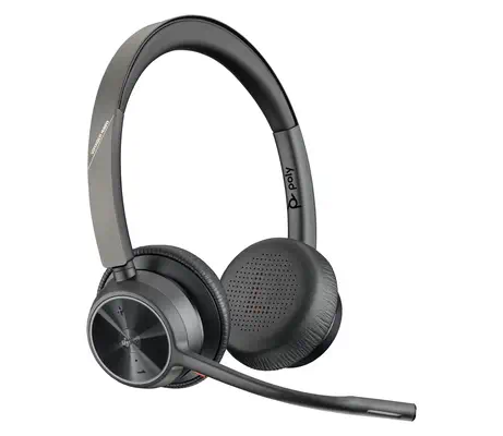 Micro-casque Poly Voyager 4320-M + câble USB-A vers Poly - visuel 1 - hello RSE - Gestion simplifiée avec Poly Lens