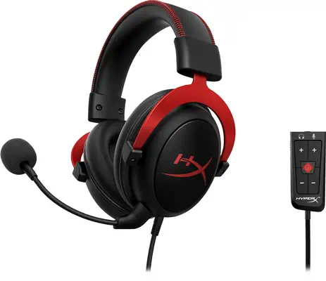 Casque HyperX Cloud II - Jeux (noir rouge) - Clavier - visuel 5