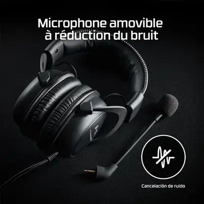 Casque HyperX Cloud II - Jeux (noir rouge) Hyper - visuel 1 - hello RSE - Audio immersif