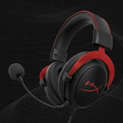 Casque HyperX Cloud II - Jeux (noir rouge) - Clavier - visuel 5