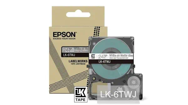 Epson LK-6TWJ Transparent, Blanc Epson - visuel 1 - hello RSE - Durabilité