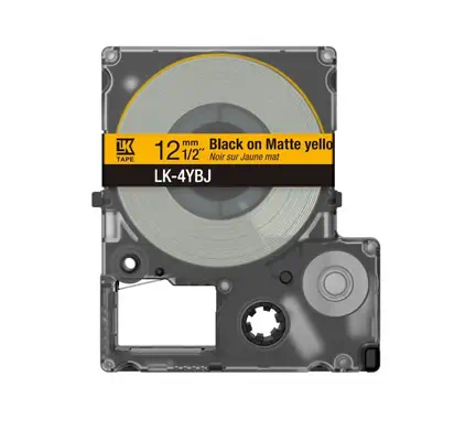 Epson C53S672073 ruban d'étiquette Noir sur jaune - Papier - visuel 1