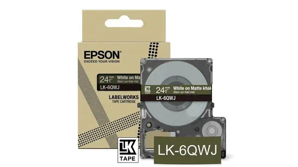 Epson LK-6QWJ Kaki, Blanc - Papier - visuel 1
