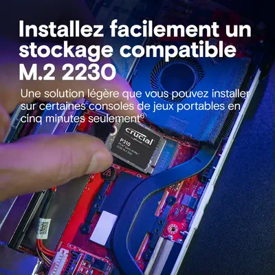 Crucial P310 1TB PCIe Gen4 NVMe 2230 M.2 SSD - Disque dur SSD - visuel 6