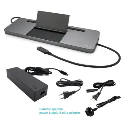 SB-C Metal Ergonomic 4K 3x Display Docking Station with Power Delivery 85 W + i-tec Universal Charge - I-Tec - Station d'accueil pour portable - visuel 10