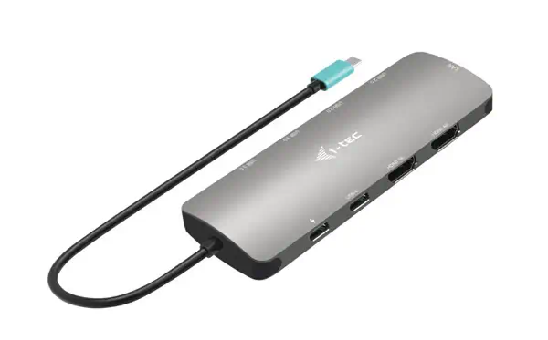 USB-C Metal Nano 2x Display Docking Station with PD 100 W + Charger 100W - I-Tec - Station d'accueil pour portable - visuel 4