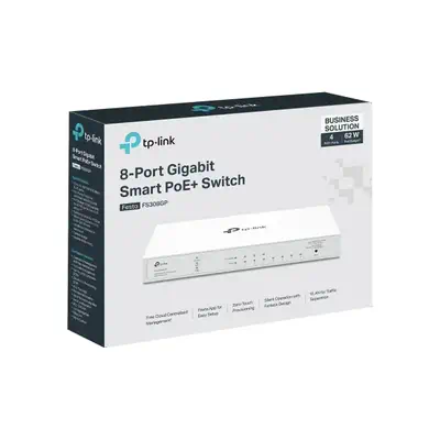 TP-LINK 8-Port Gigabit Smart Switch with 4-Port PoE+ 4x - TP-Link - Switchs et Hubs - visuel 6