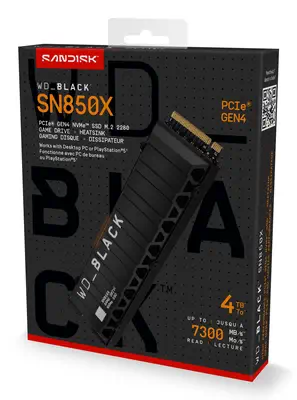 SanDisk WD_BLACK SN850X NVMe 4 To M.2 PCI Express 4.0 - Sandisk - Disque dur SSD - visuel 3