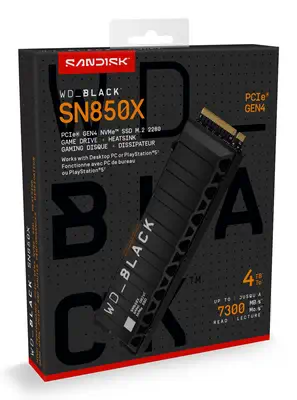 SanDisk WD_BLACK SN850X NVMe 4 To M.2 PCI Express 4.0 - Sandisk - Disque dur SSD - visuel 2