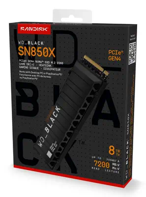 SanDisk WD_BLACK SN850X NVMe 8 To M.2 PCI Express 4.0 - Sandisk - Disque dur SSD - visuel 3
