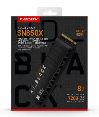 SanDisk WD_BLACK SN850X NVMe 8 To M.2 PCI Express 4.0 - Sandisk - Disque dur SSD - visuel 1