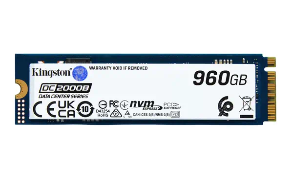 960G DC2000B PCIe 4.0 M.2 2280 Enterprise SSD - Kingston - Disque dur SSD - visuel 2
