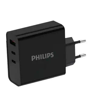Avis PHILIPS Chargeur secteur 65W 2 ports USB Type C et 1 USB