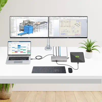 Station d'Accueil USB4, USB-C 40Gbps, Double Vidéo HDMI, Jusqu'à 2x 4K 60Hz 4:4:4 (RGB) ou 2x 4K 120 - StarTech - Station d'accueil pour portable - visuel 8