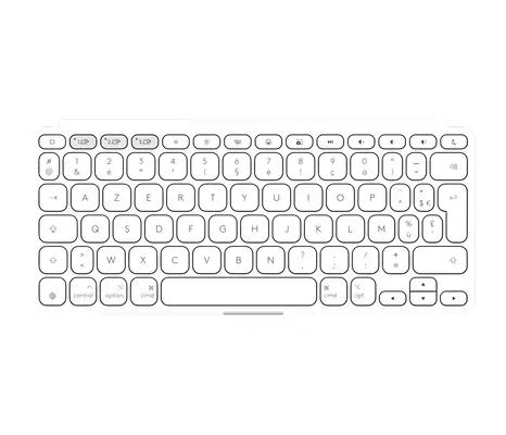 Logitech 920-013007 clavier pour tablette AZERTY Français Bluetooth Blanc - Clavier - visuel 3