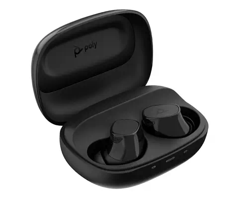 Écouteurs gris Poly Voyager Free 20 + étui de charge de base - Casque Micro - visuel 5