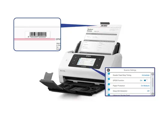 Epson WorkForce DS-900WN Alimentation feuille à feuille de scanner 600 x 600 DPI A4 Blanc - Scanner - visuel 7