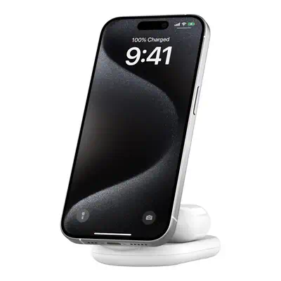 Belkin BoostCharge Écouteurs, Smartphone Blanc USB Recharge sans fil Charge rapide Intérieure - Chargeur et alimentation - visuel 2
