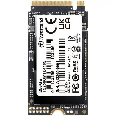 Transcend PCIe SSD 410S 256 Go M.2 PCI Transcend - visuel 1 - hello RSE - Rapide comme l'éclair