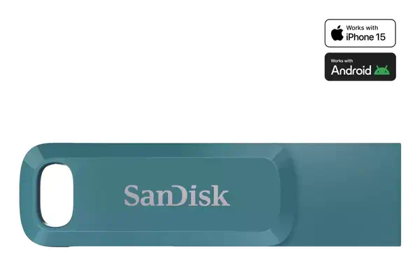 SanDisk Ultra Dual Drive Go lecteur USB flash 512 Go USB Type-C 3.2 Gen 1 (3.1 Gen 1) Turquoise - Sandisk - Adaptateur stockage - visuel 1