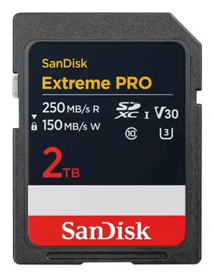 SanDisk Extreme PRO 2 To SDXC UHS-I Classe 10 - Sandisk - Carte Mémoire - visuel 1