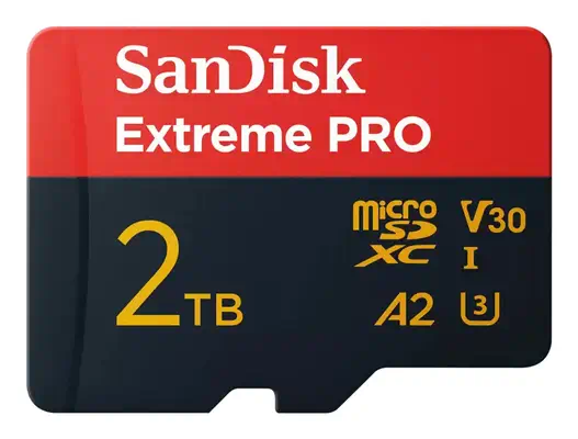 SanDisk Extreme PRO 2 To MicroSDXC UHS-I Classe 10 - Sandisk - Carte Mémoire - visuel 1