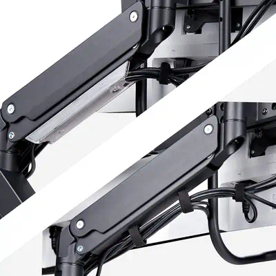 Support de Bureau pour 3 Écrans 27", VESA 75x75/100x100, Bras Articulé Réglable sans Outils, Pince e - StarTech - Support Fixe & Mobile - visuel 6