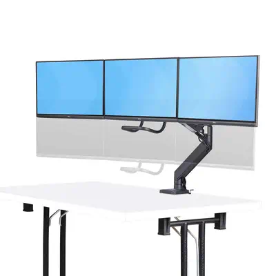 Support de Bureau pour 3 Écrans 27", VESA 75x75/100x100, Bras Articulé Réglable sans Outils, Pince e - StarTech - Support Fixe & Mobile - visuel 5