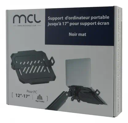 MCL MS3B99ASPCEU1709N Support de livres Supports de Laptop Noir 43,2 cm (17") - Autre Accessoire pour portable - visuel 6