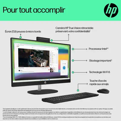 23.8 inch All-in-One 24-cr0068nf PC - HP - Ordinateur tout en un - visuel 10
