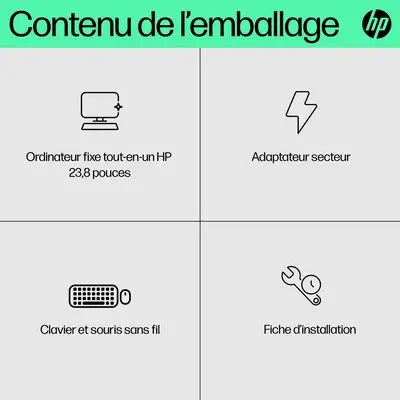HP 24-cr0068nf Intel® Core™ i3 i3-N300 60,5 cm HP - visuel 1 - hello RSE - Design durable