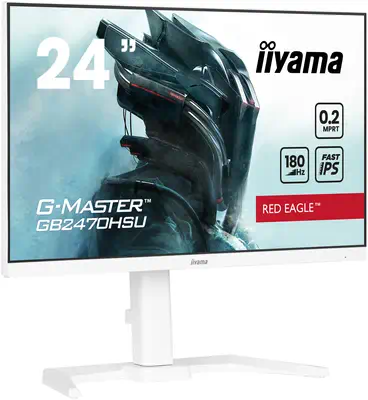 iiyama G-MASTER GB2470HSU-W6 écran plat de PC 60,5 cm (23.8") 1920 x 1080 pixels Full HD LED Blanc - Ecran Ordinateur - visuel 2