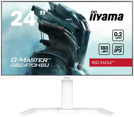iiyama G-MASTER GB2470HSU-W6 écran plat de PC 60,5 cm (23.8") 1920 x 1080 pixels Full HD LED Blanc - Ecran Ordinateur - visuel 1