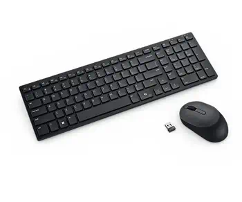 Livraison gratuite DELL KM555 clavier Souris incluse Universel RF sans fil + Bluetooth AZERTY Français Noir
