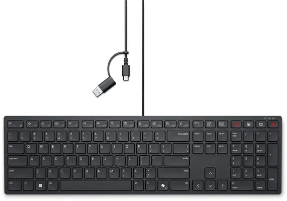 DELL KB525C clavier Bureau USB AZERTY Français Noir - Dell - Clavier - visuel 1